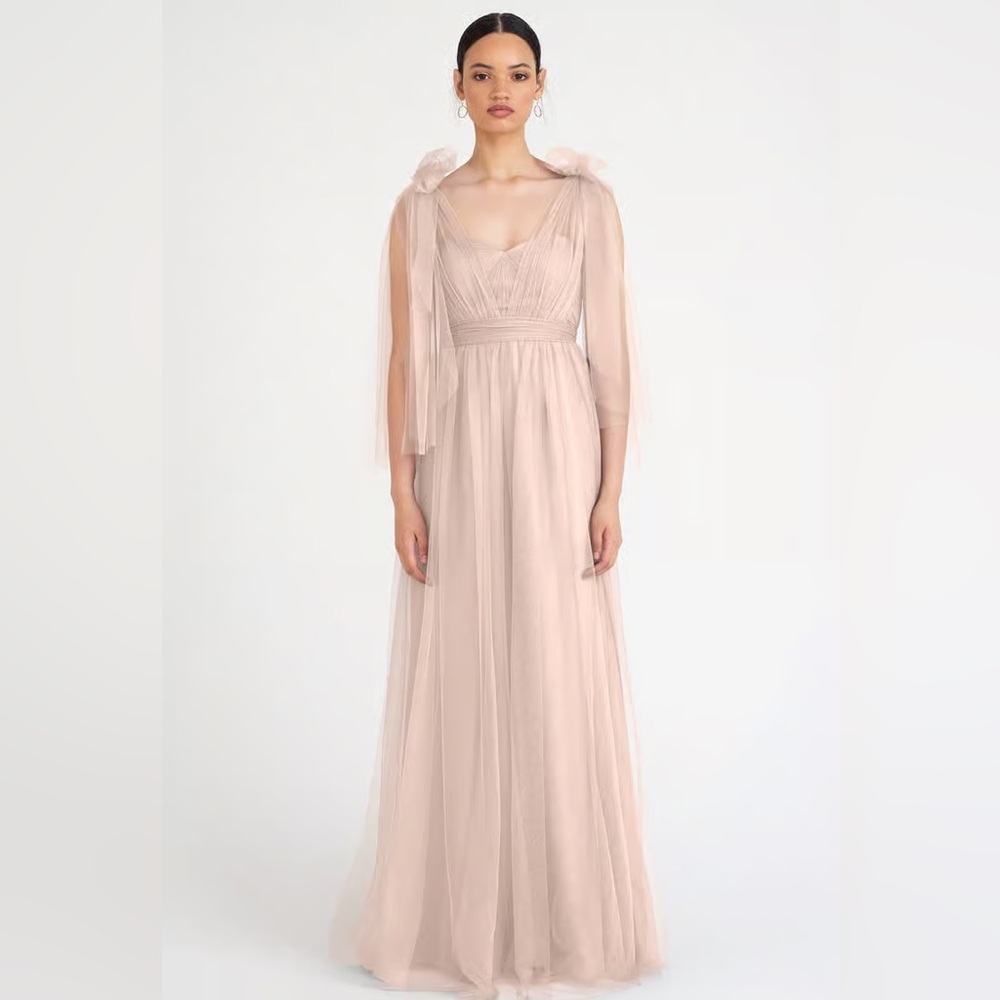 NWT Jenny Yoo Anthropologie BHLDN Anabelle Blush Tulle Evening Gown size 12